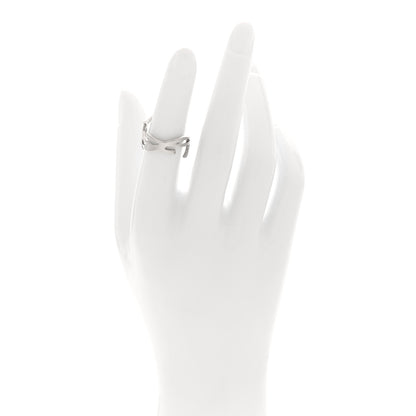 Saint Laurent Monogram Ring 49 5 Silver 2 of 4
