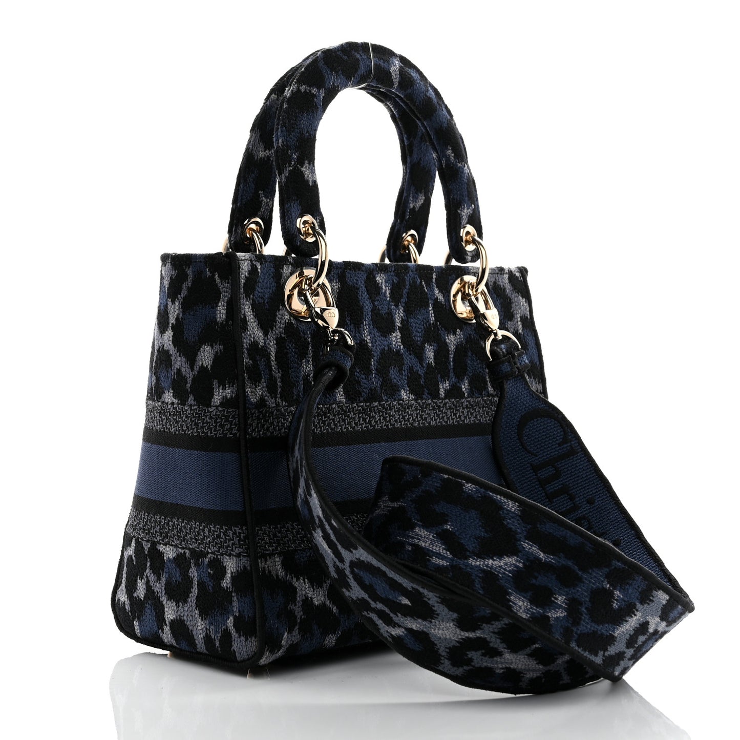 Canvas Mizza Embroidered Medium Lady D-Lite Blue