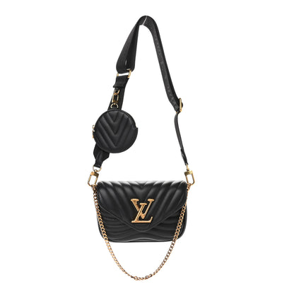 Louis Vuitton Calfskin New Wave Multi Pochette Black 1 of 11