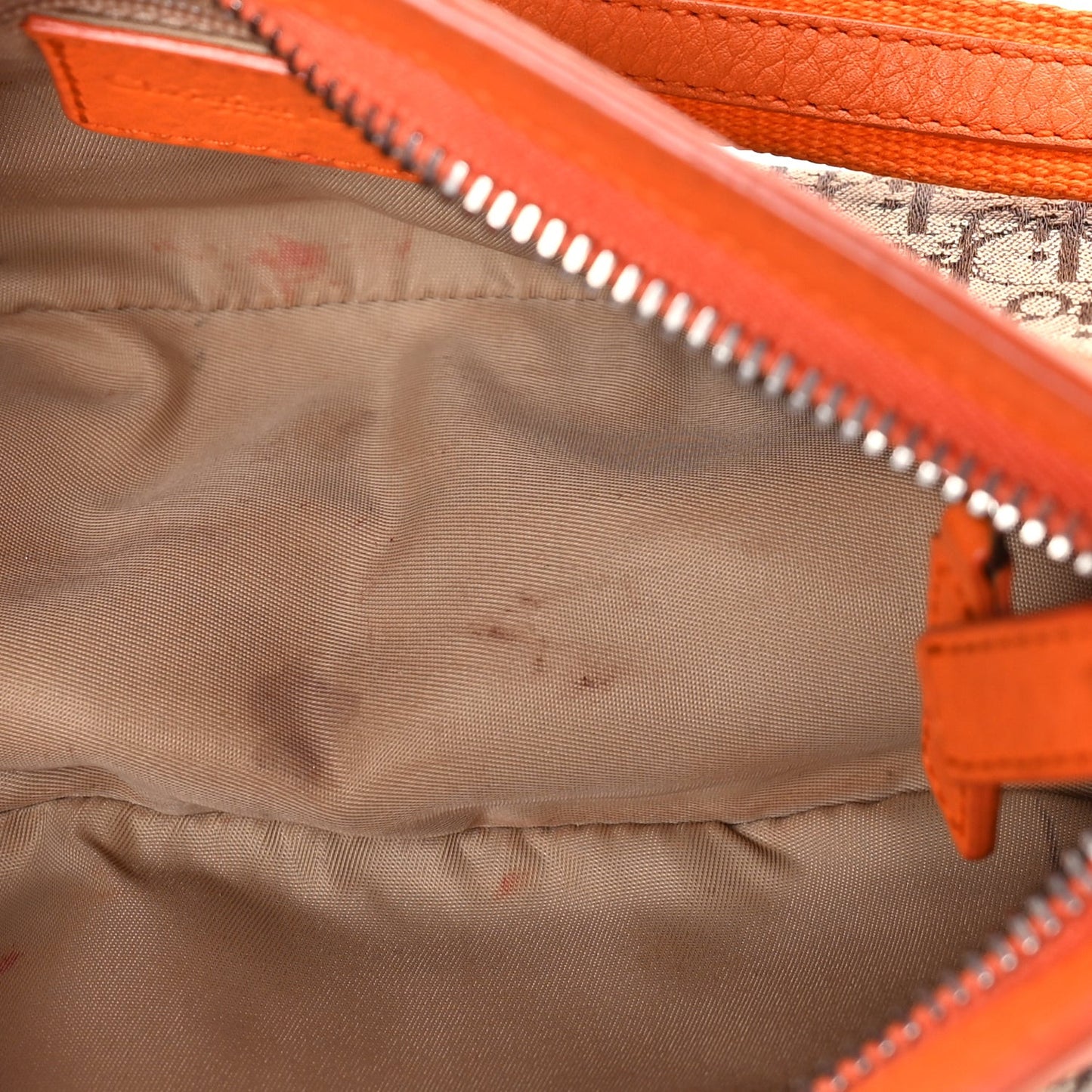 Monogram Shoulder Bag Orange Beige