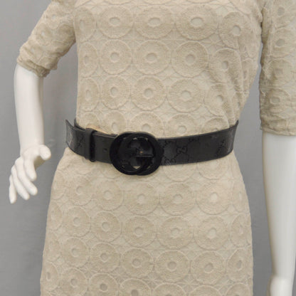 Gucci Imprime Monogram GG Belt 105 42 Black 2 of 5