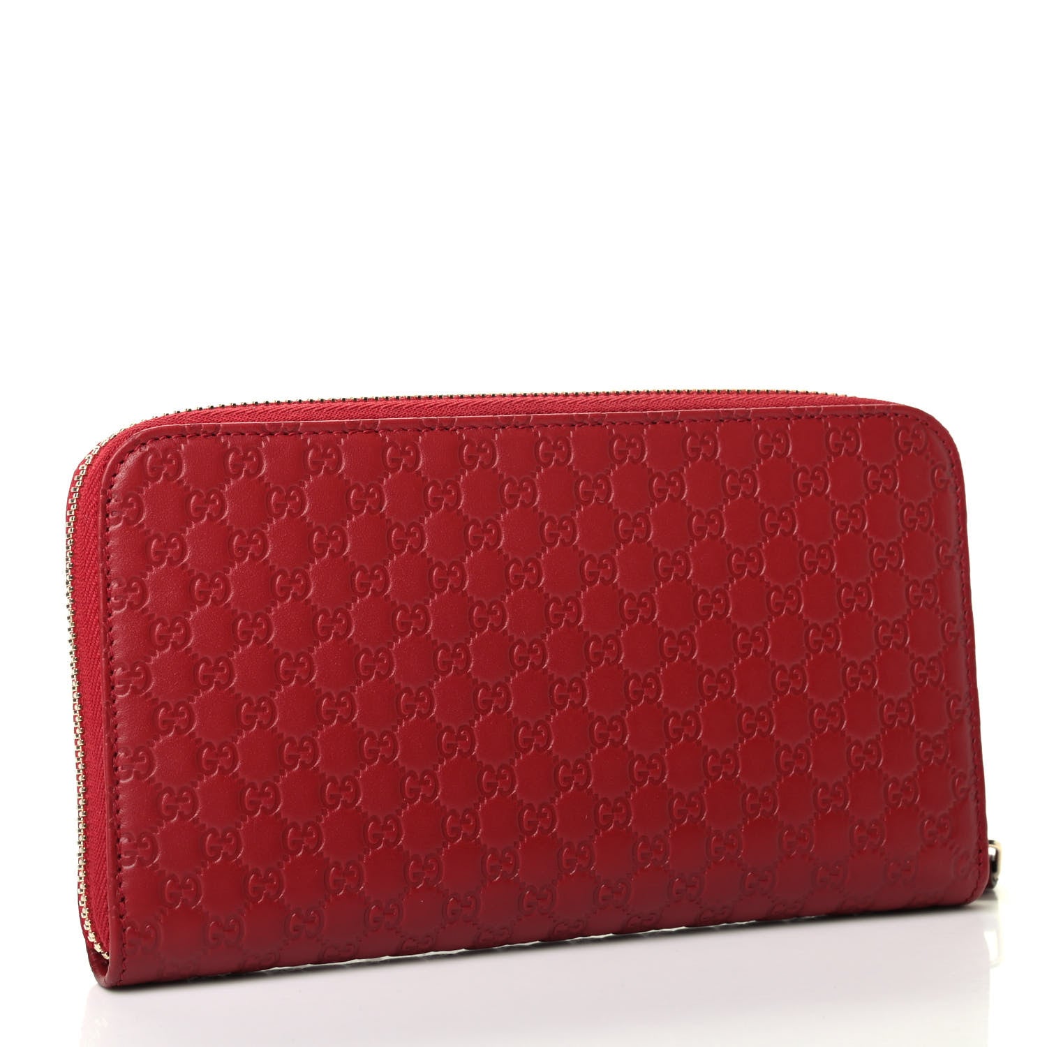 Gucci Microguccissima Zip Around Wallet Red 3 of 8
