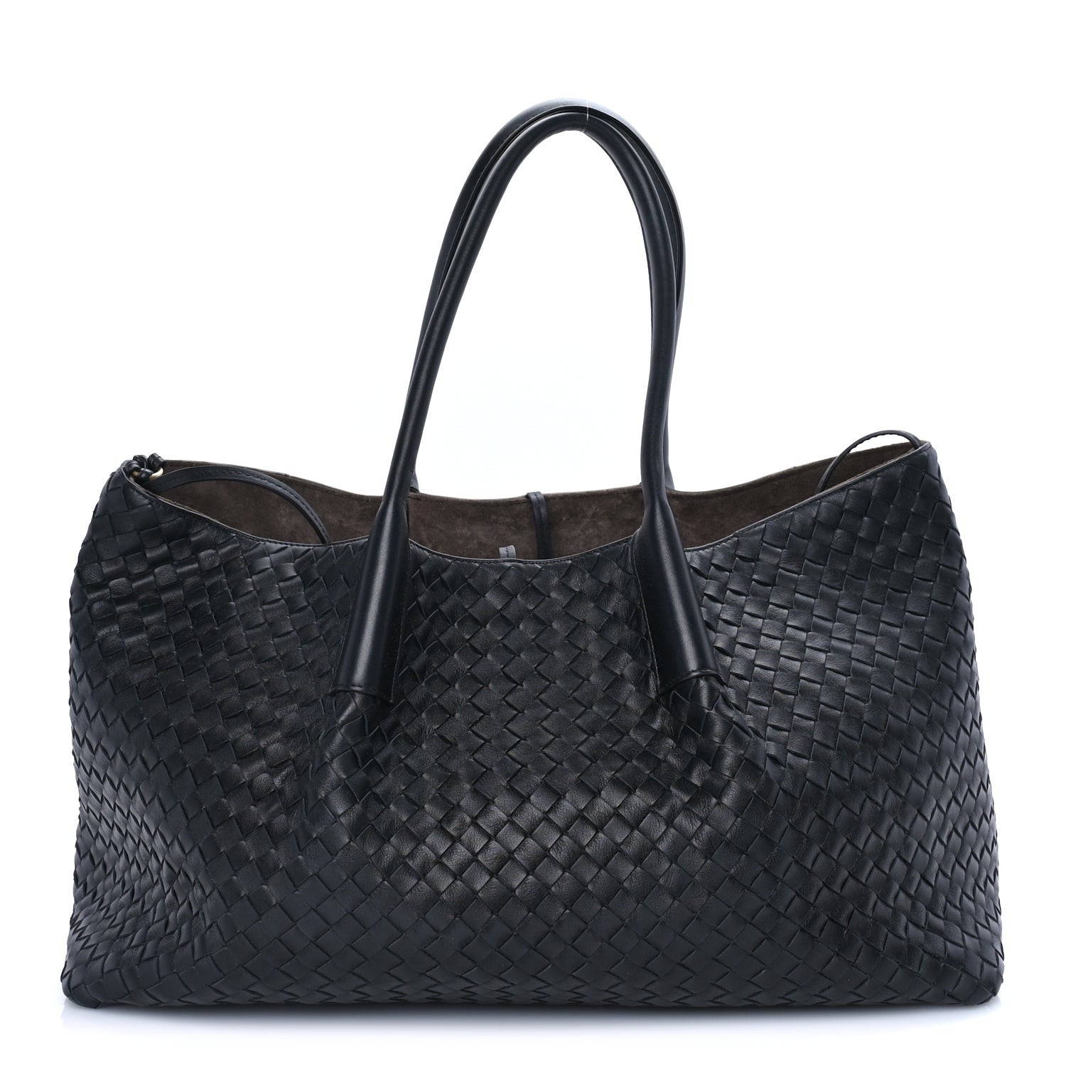 Bottega Veneta Calfskin Intrecciato Pinacoteca Reversible Tote Black Fondant 1 of 4