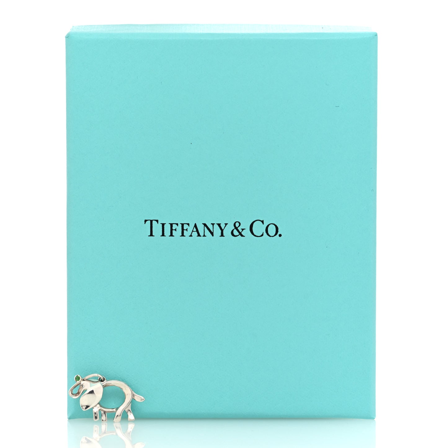 Sterling Silver Tsavorite Save the Wild Elephant Charm