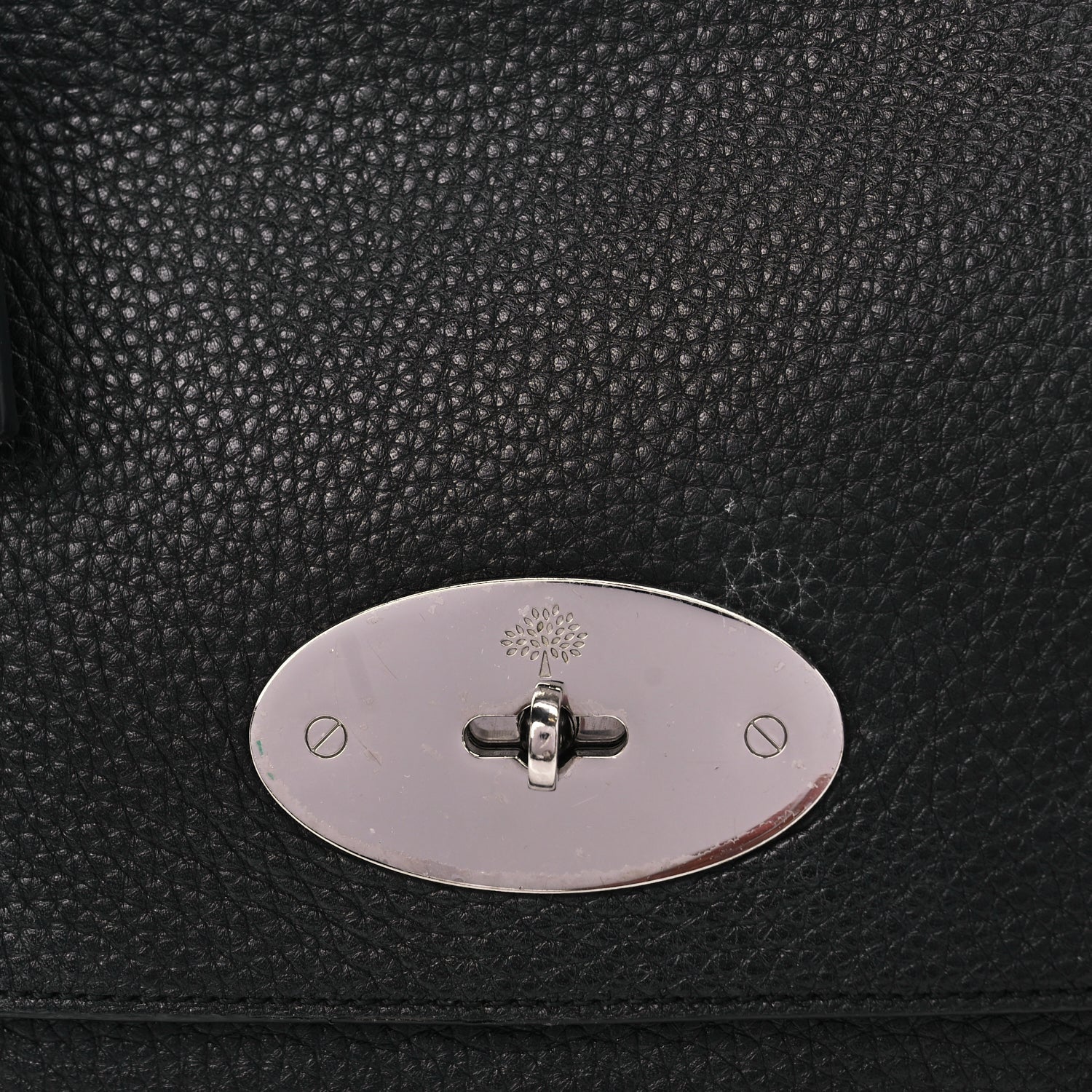 Mulberry Small Classic Grain Calfskin Medium Lily Black 6 of 8