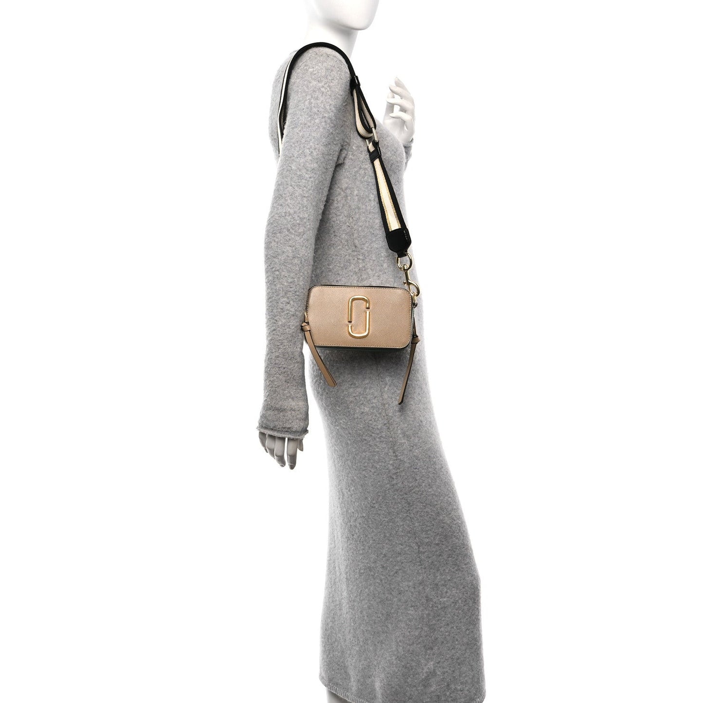 Saffiano Small Snapshot Camera Bag Sand Castle Multicolor