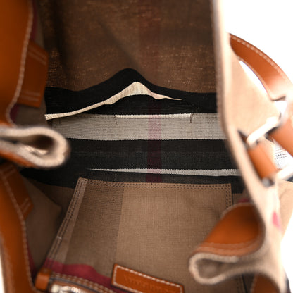 Burberry Canvas Mega Check Medium Maidstone Saddle Brown 5 of 12