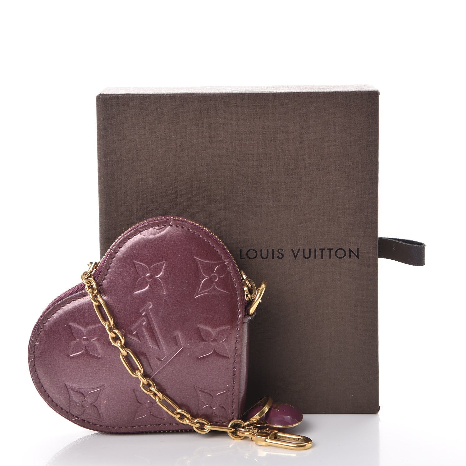 Louis Vuitton Vernis Heart Coin Purse Violet 6 of 8