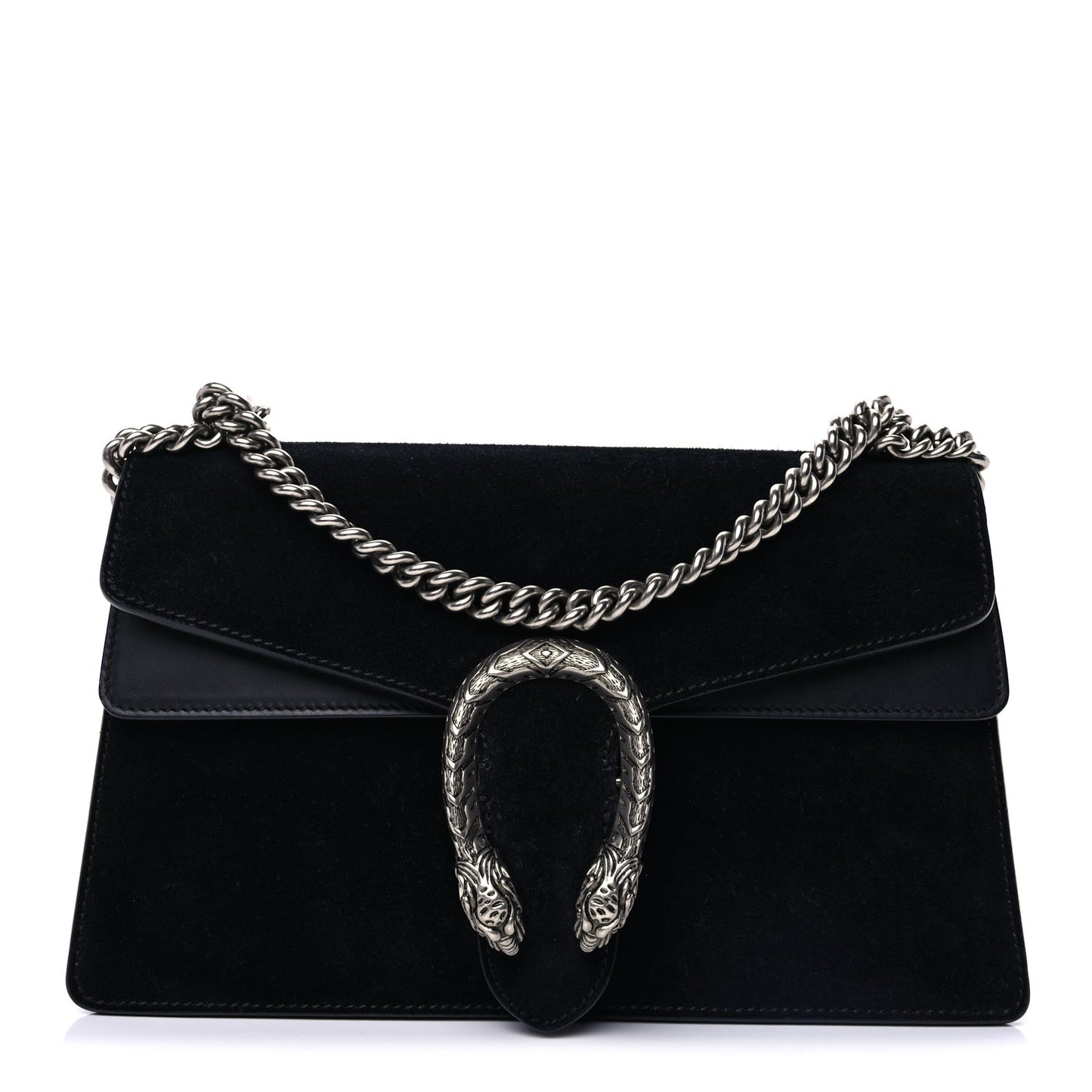 Suede Small Dionysus Shoulder Bag Black