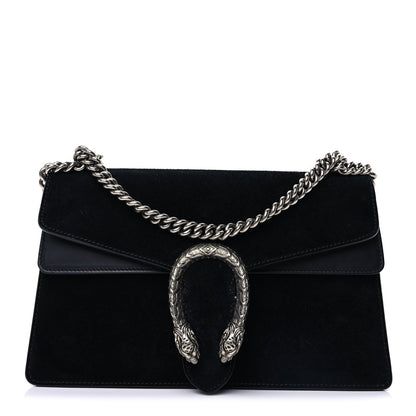 Gucci Suede Small Dionysus Shoulder Bag Black 1 of 8