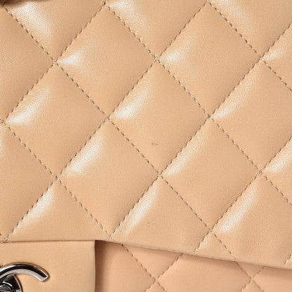 Chanel Lambskin Quilted Jumbo Single Flap Beige 16 of 17