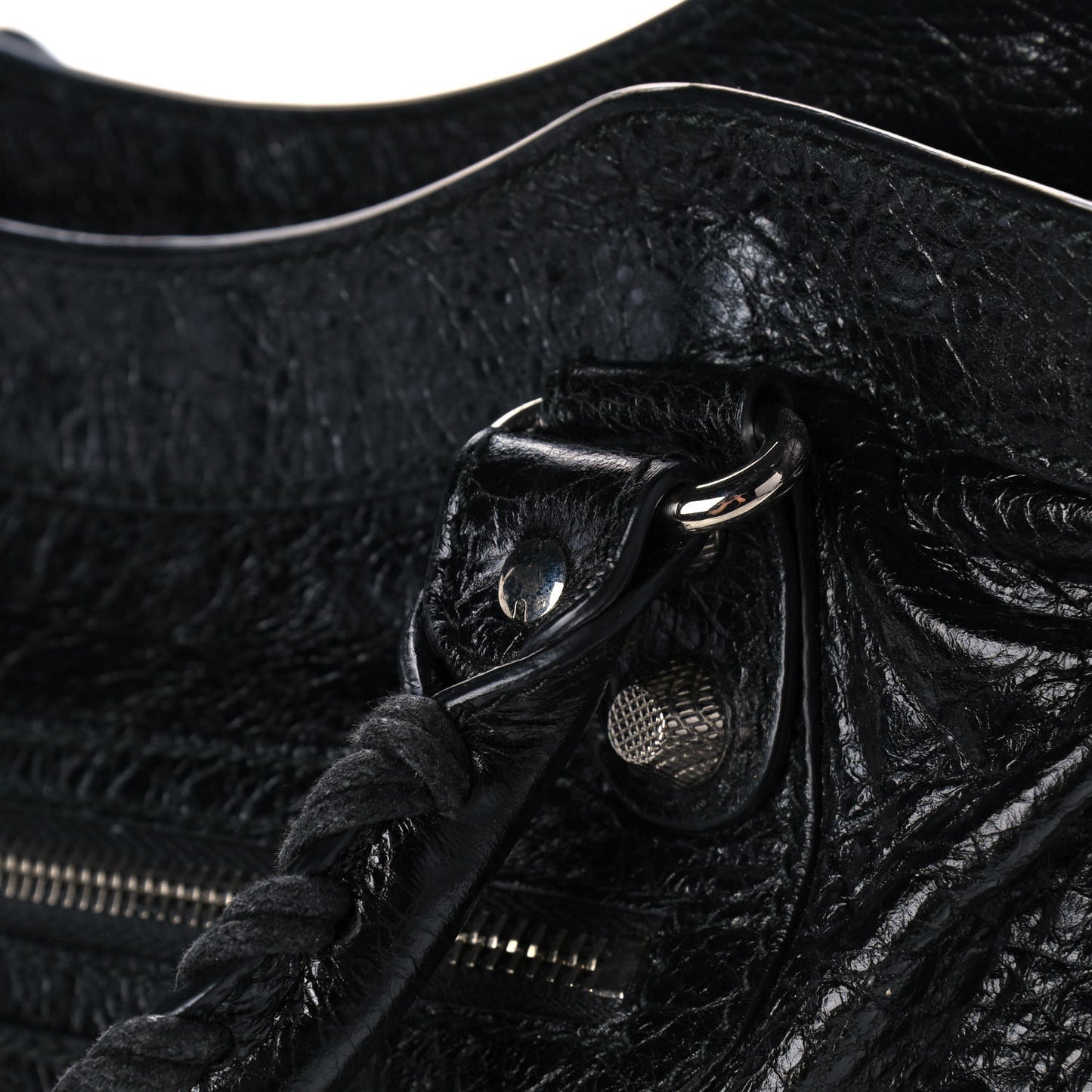 Agneau Giant 12 Silver Hardware Town Black