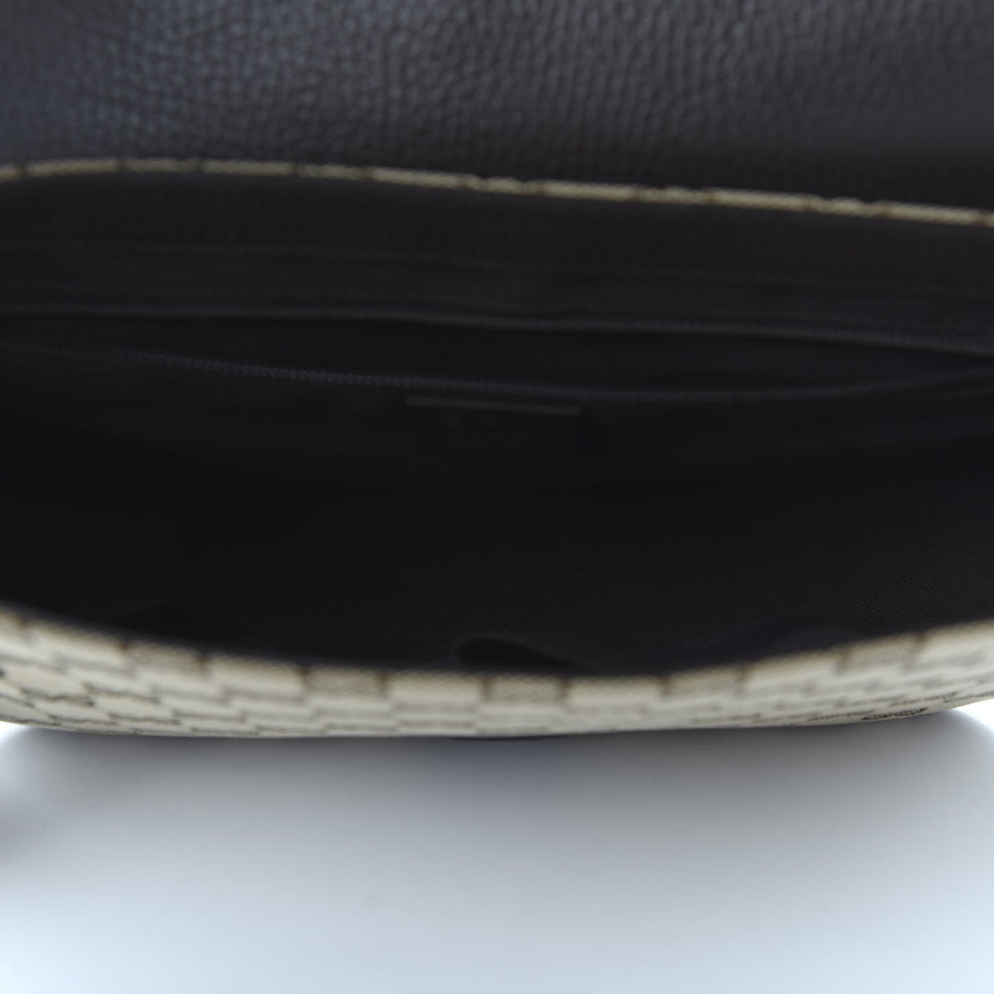 Monogram Flap Messenger Bag Beige Dark Brown