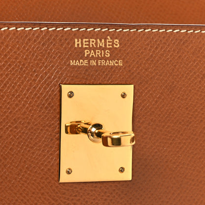 Hermes Courchevel Kelly Sellier 35 Gold 6 of 16