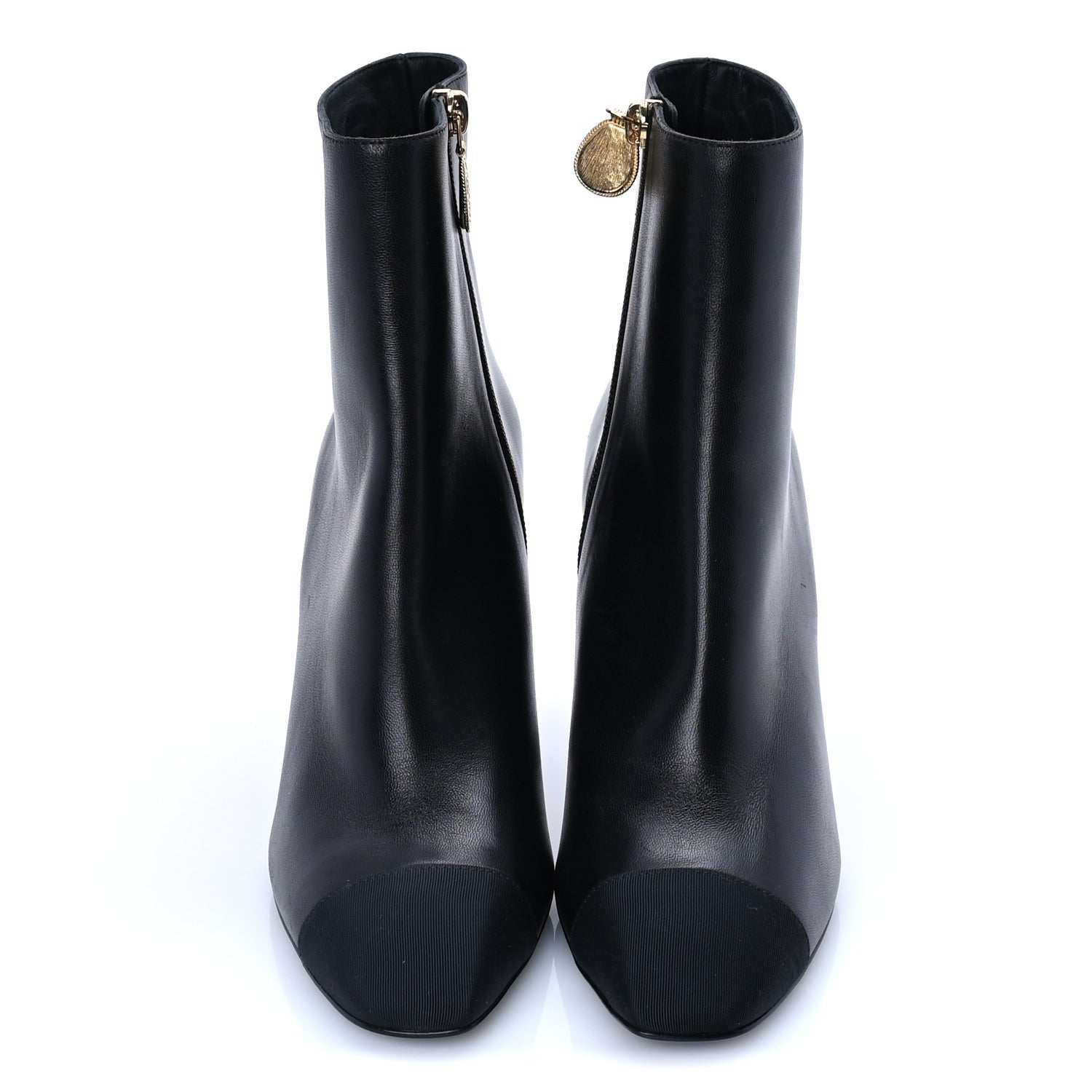 Chanel Calfskin Cap Toe Ankle Boots 37 3 of 8