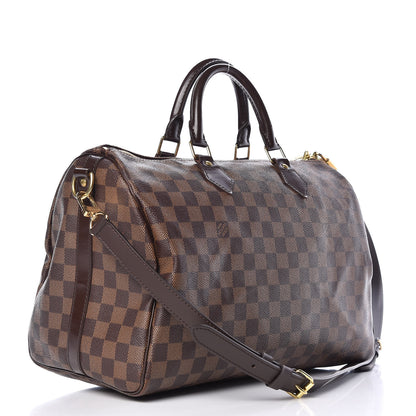 Louis Vuitton Damier Ebene Speedy Bandouliere 35 3 of 14
