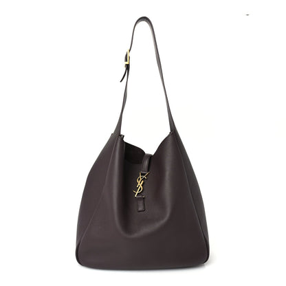 Saint Laurent Supple Calfskin Large Le 5 A 7 Soft Hobo  Raisin 1 of 8