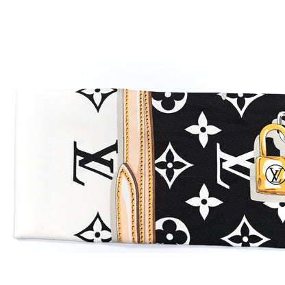 Louis Vuitton Silk Monogram Confidential Bandeau Black 2 of 4