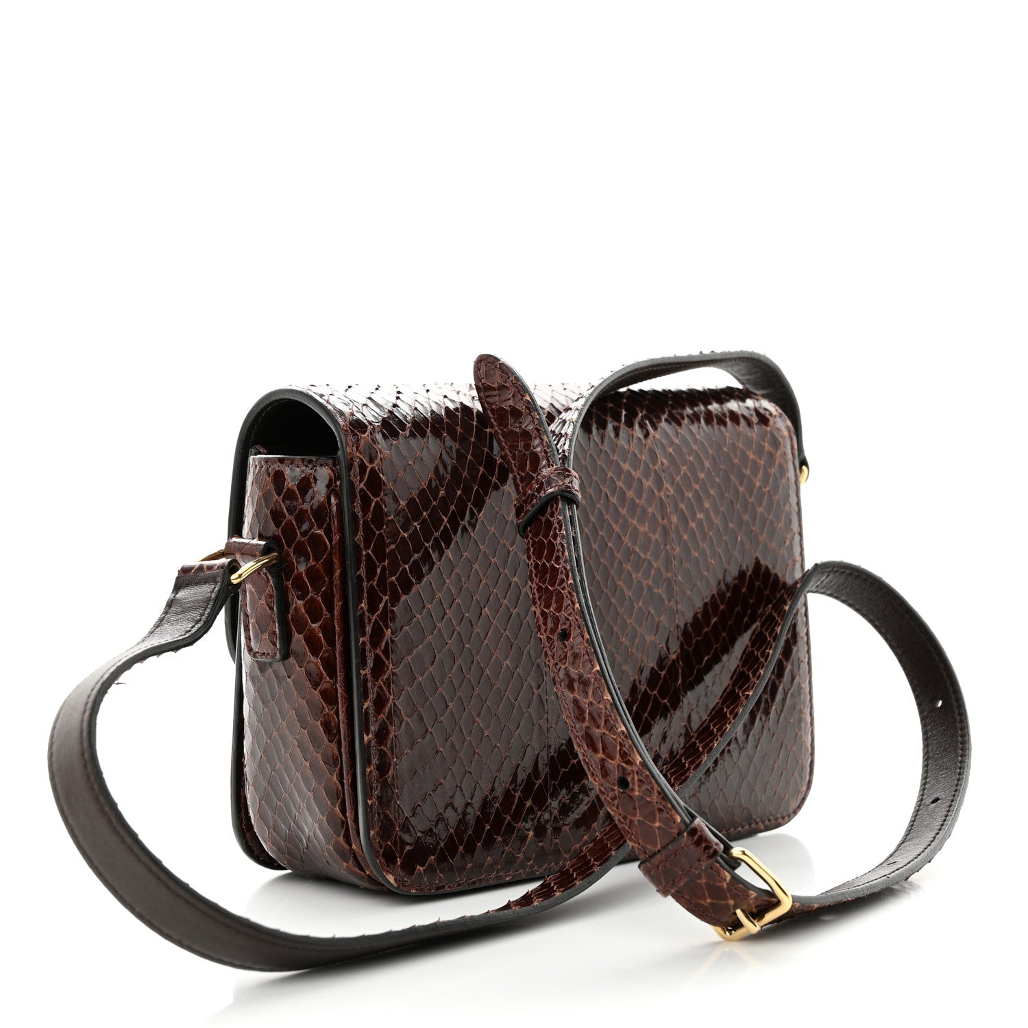 Celine Watersnake Teen Triomphe Brown 3 of 16