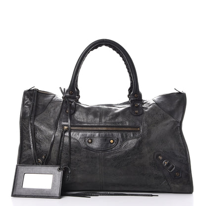 Balenciaga Agneau Classic Hardware Work Anthracite 1 of 8