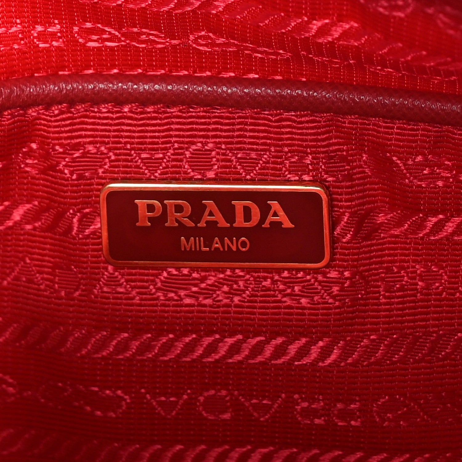 Prada Tessuto Nylon Small Shoulder Bag  Rosso 5 of 7