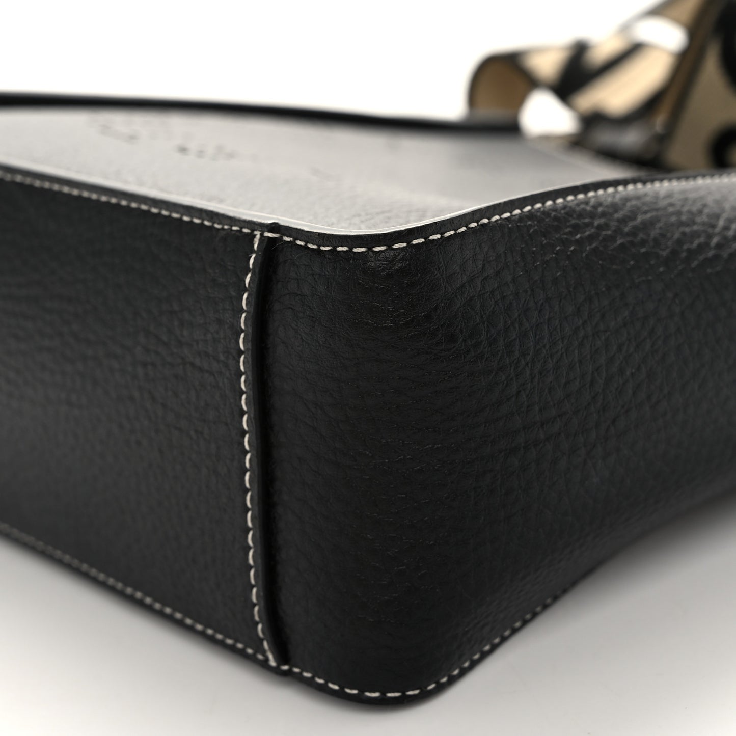 Grainy Alter Mat Perforated Logo Mini Crossbody Black