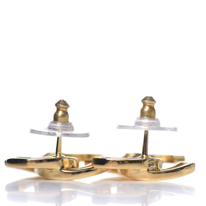 Chanel Metal Obazine CC Earrings Gold 2 of 3