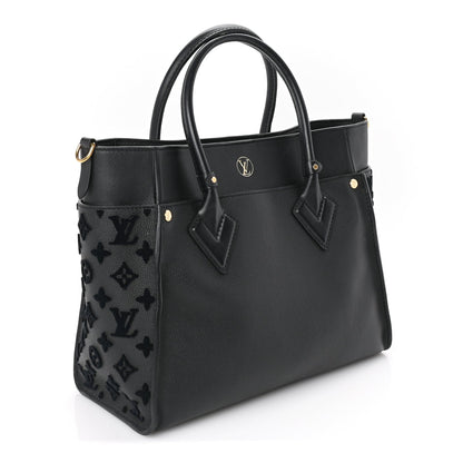 Louis Vuitton Calfskin Monogram Tufting On My Side  Black 3 of 9