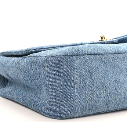 Chanel Denim Small Souplissimo Maxi Flap  Blue 6 of 10
