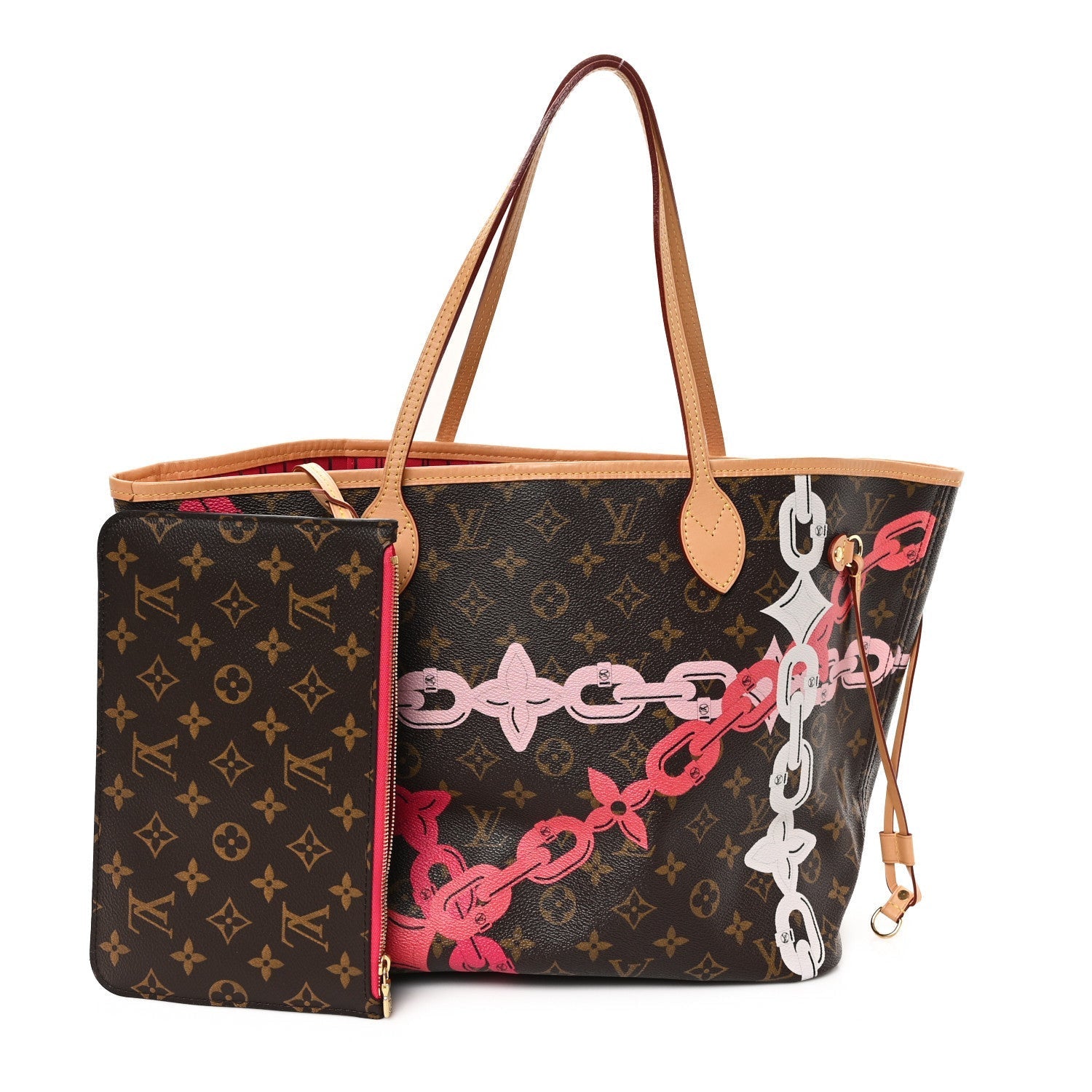 Louis Vuitton Monogram Bay Neverfull MM Rose Ballerine Poppy 3 of 7