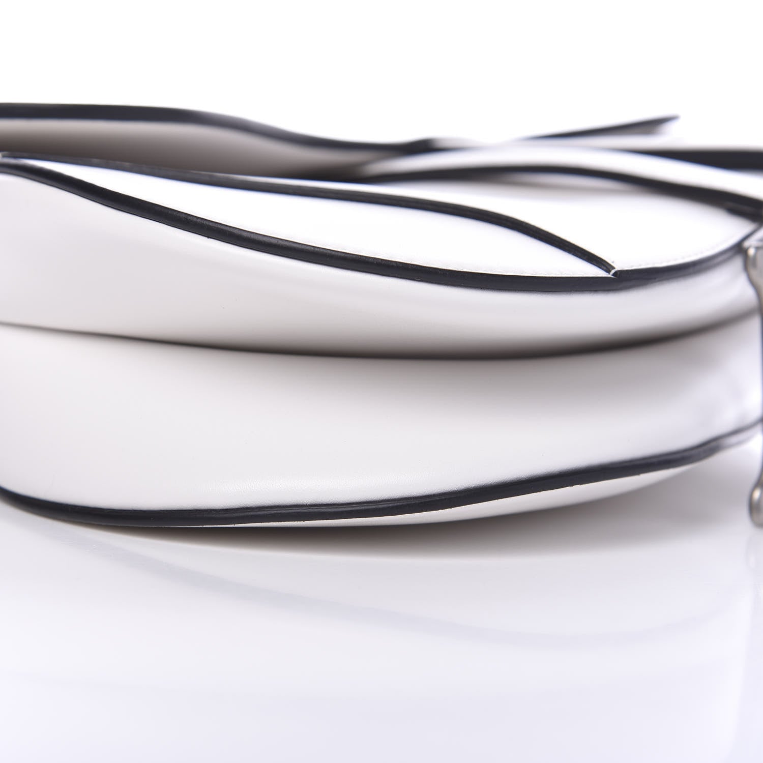 Christian Dior Calfskin Saddle Bag White 8 of 11