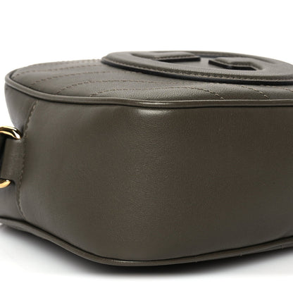 Gucci Sakai Be Green Calfskin Diagonal Stitched Small Blondie Shoulder Bag Craclet Brown 7 of 8
