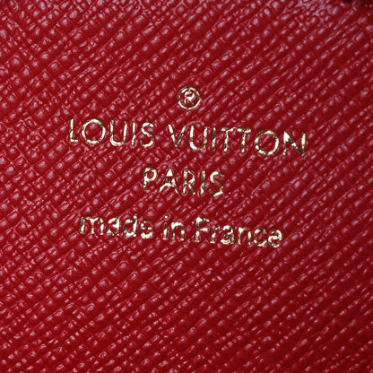 Louis Vuitton Denim Damier Monogram Patchwork Multi Pochette Accessories Blue Rouge 8 of 14