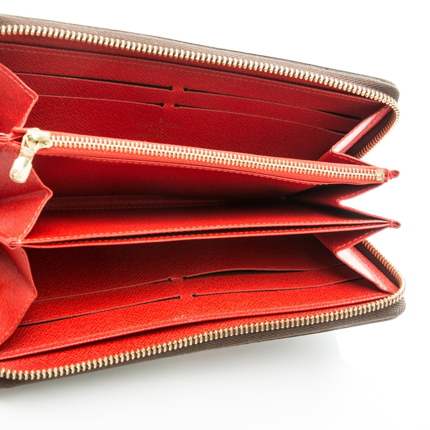 Mon Monogram Zippy Wallet Vert Clair Rouge