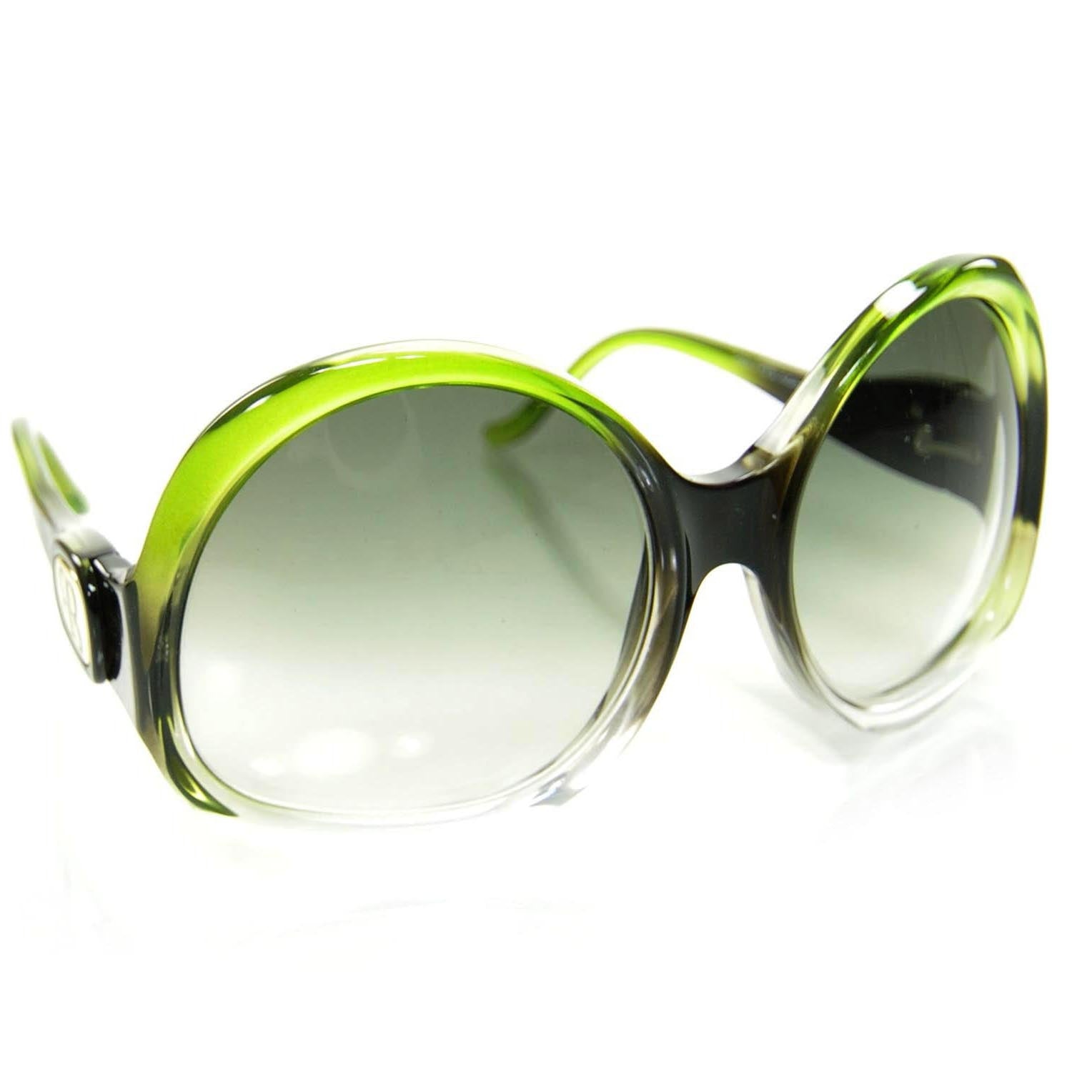Balenciaga Sunglasses 0003NS Green 1 of 7