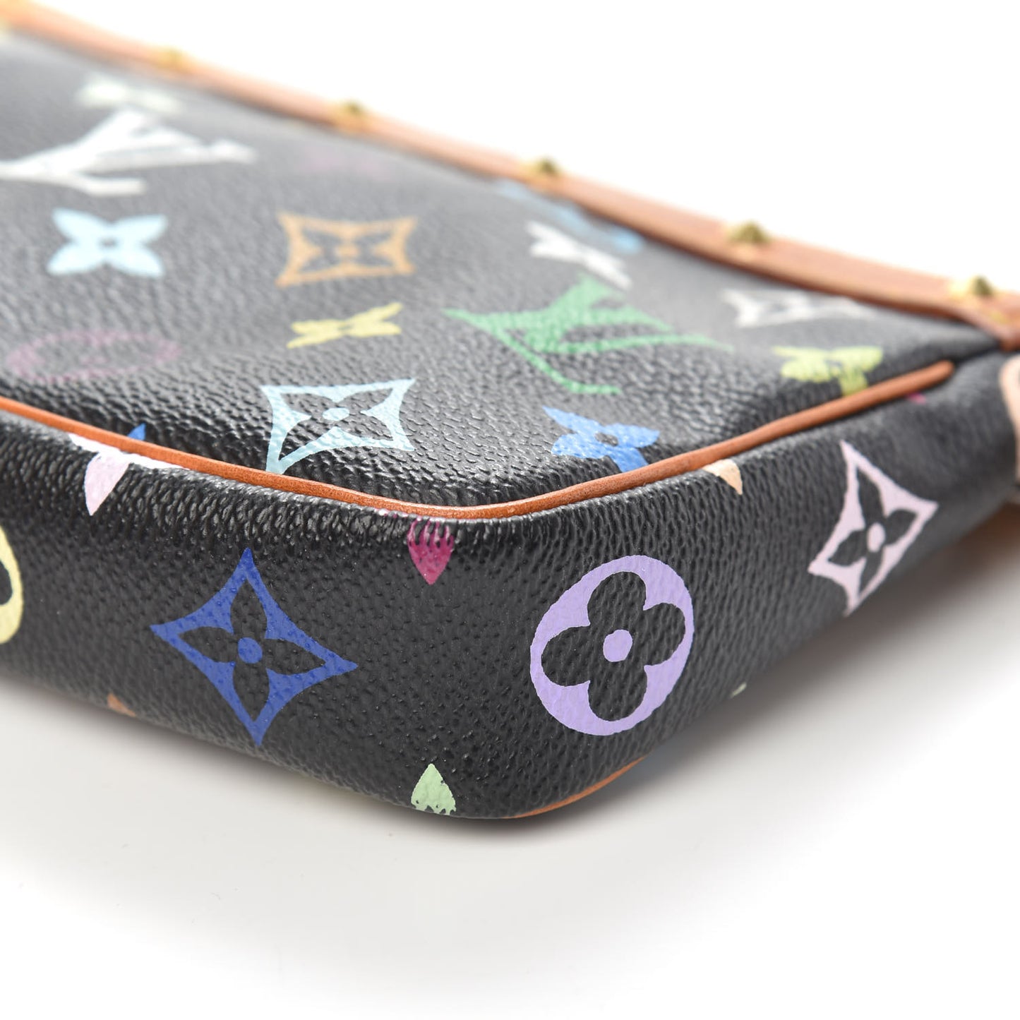 Monogram Multicolor Pochette Accessories Black