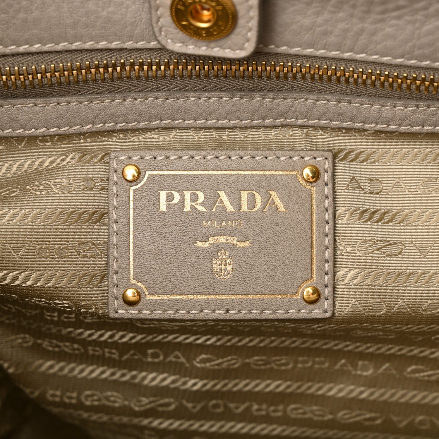 Prada Vitello Daino Tote Pomice 6 of 9