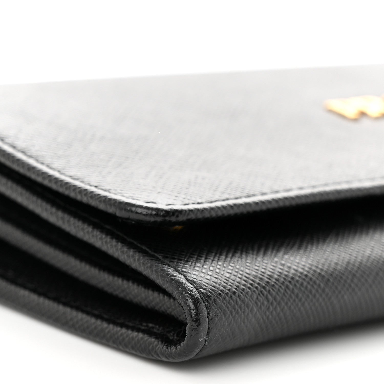 Prada Saffiano Lux Chain Wallet Black 8 of 12