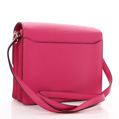 Hermes Taurillon Clemence Sac Roulis 23 Rose Shocking 3 of 11