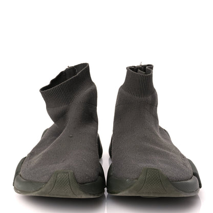 Balenciaga Technical 3D Recycled Knit Womens Speed 2.0 Sneakers 37 Monocolor Dark Kaki 3 of 9