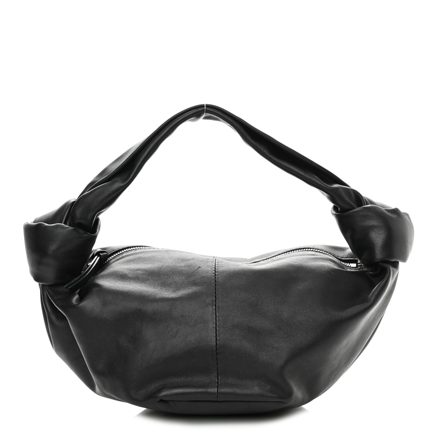 Calfskin Mini Double Knot Bag Black