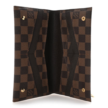 Louis Vuitton Damier Ebene Long Origami Wallet 5 of 6
