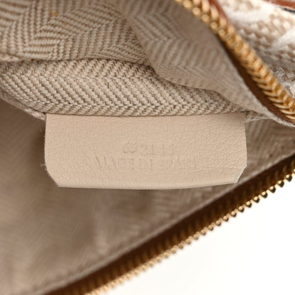 Loewe Jacquard Anagram Calfskin Small Cubi Bag Ecru Tan 6 of 9