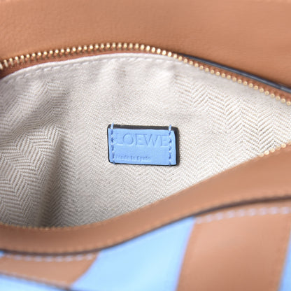 Loewe Calfskin Rugby Mini Puzzle Bag Blue Tan 7 of 9