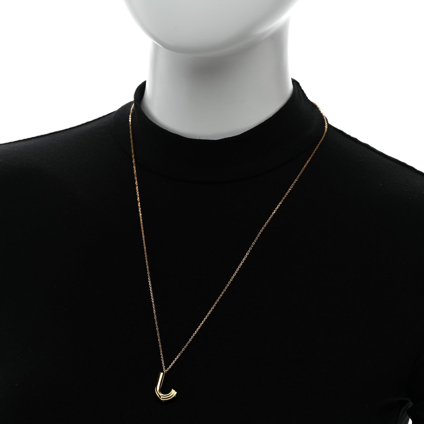 LV And Me Letter J Necklace Gold