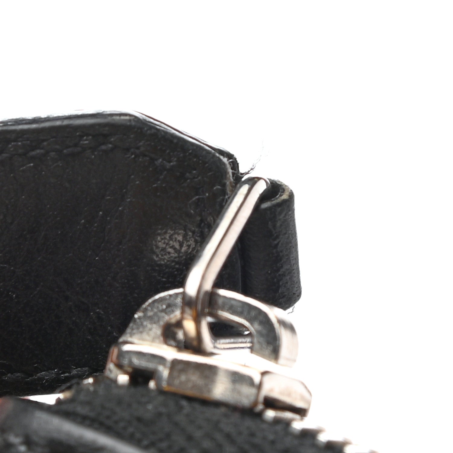 Saint Laurent Grained Calfskin Rive Gauche Zip Around Wallet Black 8 of 8