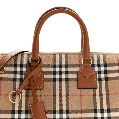 Burberry Horseferry Check Medium Bowling Bag Tan 8 of 10