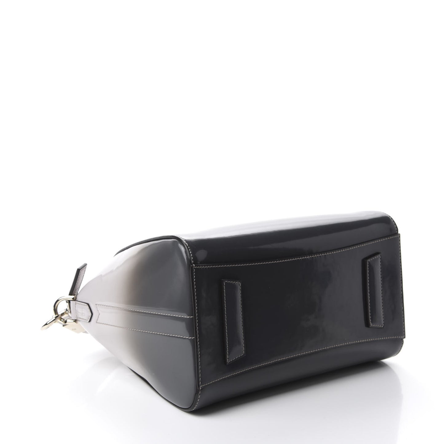 Patent Lambskin Degrade Small Antigona Grey