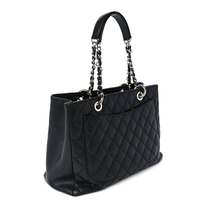 Chanel Caviar Quilted Grand Shopping Tote GST  Black 2 of 9