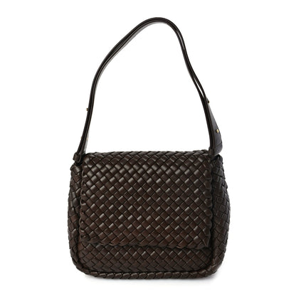 Bottega Veneta Nappa Intreccicio Padded Small Cobble Shoulder Bag Light Brown 1 of 8